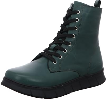 Gemini Damen Stiefelette sportlicher Plateau Schnürboot aus Leder 343859-02
