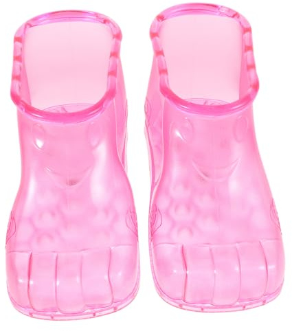 GANAZONO 1 Paar durchnässte Schuhe Fußbad Fußwaschbecken Fuß Eimer Fußbecken zum Einweichen der Füße fuß spa schuhe fußnasse schuhe PVC Rosig