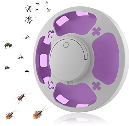 Trappola Insetti Volanti,Cattura Insetti,Trappola Mosche da Interno,Casa Sicura,Trappole Moscerini,Il design aperto a 360° cattura vari insetti,Vola zanzara Insetti volanti falena blatta