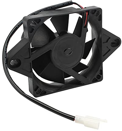 Fdit Ventilateur de Refroidissement, 12V 15W Universal Electric Radiateur Ventilateur de Moto Accessoire de Refroidissement avec Boîtier en Plastique pour la Plupart des Moteurs