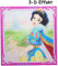 alles-meine.de GmbH 3-D Effekt ! - Wandsticker/Fliesensticker - Prinzessin Schneewittchen - wasserfest - auch als Untersetzer/Wandtattoo - Badezimmer - Badezimmersticker ..