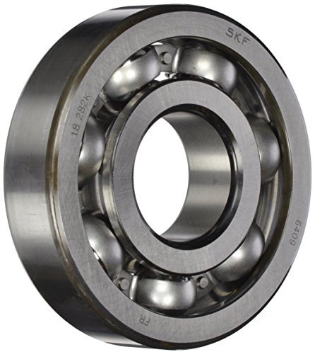 SKF 6409 Heavy Series Deep Groove Ball Bearing, Deep Groove Design, ABEC 1 Precision, Open, Steel Cage, Normal Clearance, 45mm Bore, 120mm OD, 29mm Width, 10100lbf Static Load Capacity, 171000lbf Dynamic Load Capacity