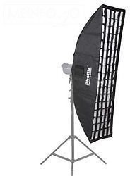 Phottix PH82670 2-in-1 Strip Softbox mit Raster 35 x 140 cm (14 x 56 Zoll)
