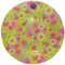 Rice Flamingo Melamine Plate 20 cm Green/Pink