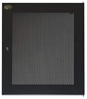 Link Accessori LKDOOR15UFN Türrahmen-Zubehör - Rack-Zubehör (Tür, Schwarz, Metall, 15U, LK1915UNF, 5,5 kg)