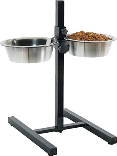 Zolux Support Porte GAMELLES pour Moyen/Grand Chien REGLABLE 2 X 1.5 Litre