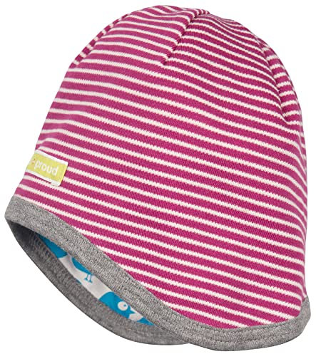 loud + proud Unisex Baby Wendehue af økologisk bomuld, Gots certificeret M tze, beere, 62-68 EU