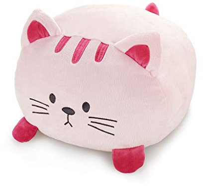 balvi Kissen Kitty Pinke Farbe In Katzenform Flauschig und weich Polyester