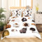Loussiesd Nettes Meerschweinchen Betten Set Kinder 3D Cavy Muster Bettbezug Set Schönes Haustier Gedruckt Bettwäsche Set 135x200cm für Kinder Jungen Mädchen Tier Thema
