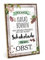TypeStoff Holzschild mit Spruch – Kakao – im Vintage-Look mit Zitat als Geschenk und Dekoration zum Thema Schokolade und Obst - HS-00944
