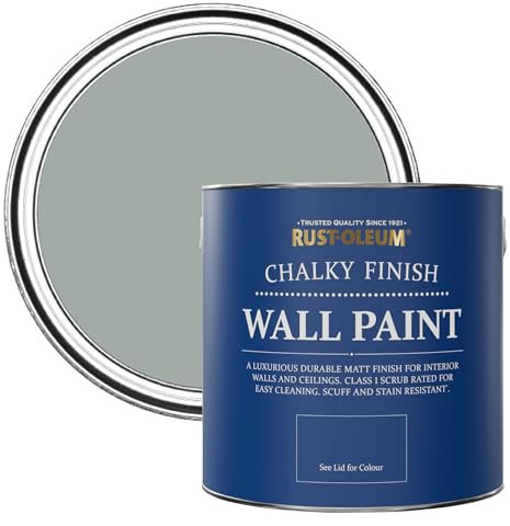 Rust-Oleum Grey Matt Emulsion Wall Paint - Pitch Grey 2.5L