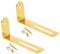 eMagTech 2 Sets Gitarre Pickguard Montagehalterung Halterung mit Befestigungsschrauben und Muttern kompatibel mit Les Paul Style E-Gitarre Gold