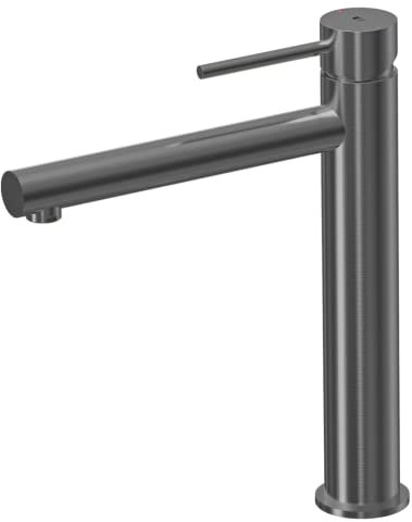 Essebagno Luisa mitigeur lavabo haut gris gun métal