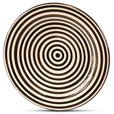 Assiette marocaine Zebra noir Ø 25 cm | Safaary