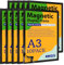 VAIIGO Magnetrahmen A3, Selbstklebend magnetische Bilderrahmen, Mit Magnetverschluss für Informationsrahmen, Durable Magnetic Frame für Restaurants& Büros & Shops (Schwarz, 10 Stück)
