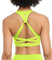 icyzone Damen Yoga Sport-BH mit Gepolstert Fitness Bustier Workout Running Bra (M, Neon Yellow)