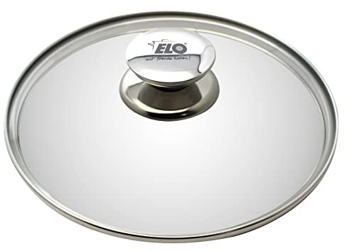ELO 73029 Glasdeckel Galant 28 cm, aus Glas mit Edelstahlknopf