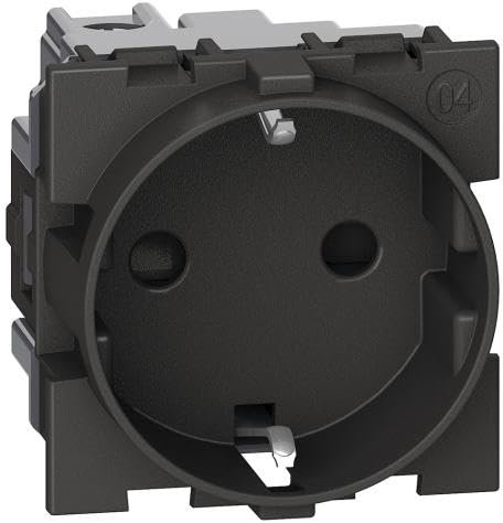 Base de enchufe Bticino KG4141 Dark2P+TT 16A Living Now2 modulos
