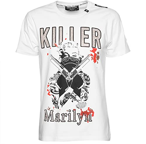 Roberto Geissini Unisex T-Shirt Marilyn White
