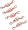 GIVBRO Magnetische Karabinerverschlüsse, Schmuckverlängerung, Armband, Halskette, Zubehör für Bastelarbeiten, Roségold, 5 Stück (6 mm Durchmesser)