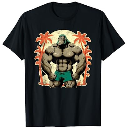Gorilla Bodybuilding Kraftsport Gewichtheber Affe Gorillas T-Shirt