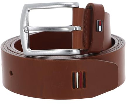 Tommy Hilfiger Herren Gürtel Denton 3.5 Ext Ledergürtel, Braun (Cognac), 90