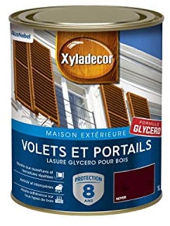 Xyladecor - Lasure Protectrice pour Bois Extérieur - Volets, Portails, Portes, Fenêtres - Couleur : Satin Noyer - Quantité : 1 L