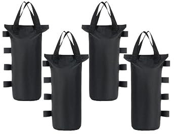 XINFULLWOL sandsäcke zum befüllen, gewicht für Pavillon, Zelt und pavillon pop up,gazebo,carport bausatz,schirmständer klappbar,Robuste Oxford Materialien, Wasserdichte PVC,Ohne Sand (Rotundität, 4)