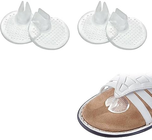 Protections D'orteils en Silicone pour Tongs,Coussinets Protecteurs D'orteils Tong Coussin Protège Orteils,Protège Orteils pour Soulager La Douleur des Pieds pour Tongs,3 Paires