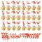 LETTERASHQP 36 Stück Fuchs Cupcake Toppers Foxes Geburtstag Cupcake Toppers Wildes Tier Kuchen Deko Füchse Cupcake Dekorationen für Baby Dusche Kinder Geburtstag Party Kuchen Dekorationen