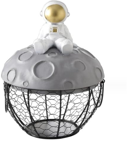 Cesta de Huevos Cesta De Frutas De Alambre De Cesta De Huevos De Alambre De Metal con Asa Cesta De Almacenamiento De Estilo Vintage Primitives Soporte para Huevos (Color : B, Size : 19.7 * 27cm)