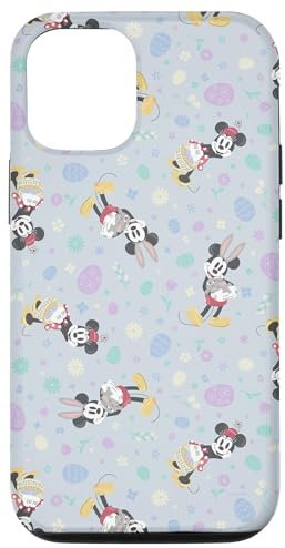 Disney Mickey & Minnie Mouse Spring Flowers and Easter Eggs Case for iPhone 13 Pro