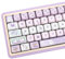 COOMICKEY PBT Keycaps, MOA Profile Keycaps 132 Keys Dye Sublimation Purple Cute Cat Customized Keycap Set for ANSI Layout Cherry MX Switches Mechanical Keyboards