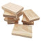 Rechteckige Holzbretter, unlackierte Holzblöcke zum Basteln, 12 x 8 x 2 cm, blanko, zum Schnitzen, Malen und Brennen, 10 Stück