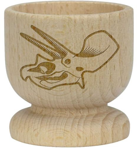 'Skull Dinosaur' Wooden Egg Cup (EC00027727)