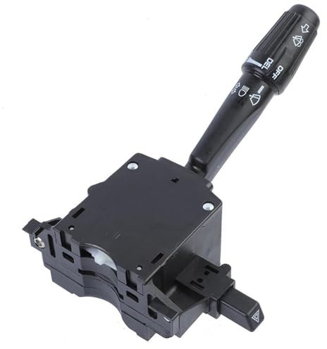 Auto-Lenkstockschalter Kompatibel mit Jeep für Grand für Cherokee 1997 1998 4443943 4443944 4728424 4728871 5269377 Blinker Scheinwerfer Wischer Kombinationsschalter