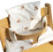 WANDGU Rutschfest Hochstuhl Sitzkissen Set: Sitzverkleinerer für Hochstuhl mit Laminierte Beschichtung Einfache Befestigung, Sitzkissen Set für Stokke Tripp Trapp Kinderhochstuhl