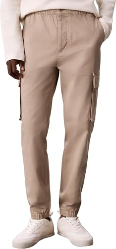 Calvin Klein Herren Cargo Hose Comfort Cotton Skinny Fit, Beige (Vintage Khaki), XXL