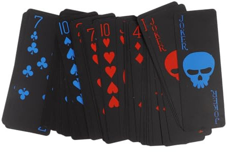 BESTonZON Pokerkarten - Plastikspielkartendeck Mattes PVC Spielkarten Für Billard Kartendecks Für Erwachsene