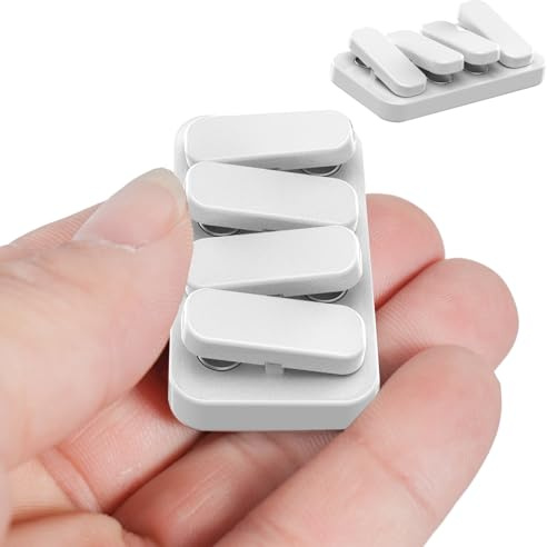 Metal Fidget Slider EDC Fidget Clicker Fidget Toys Erwachsene (Cremeweiß)