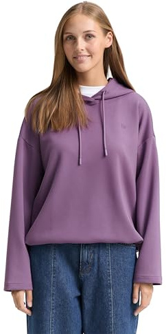 Tom Tailor Denim Damen Loose Fit Scuba Hoodie Sweatshirt
