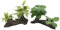 M2cbridge Artificial Fish Tank Plants Silk Aquarium Plastic Plant Aquatic Water Grass Foreground Decor(2PCS Big Green)