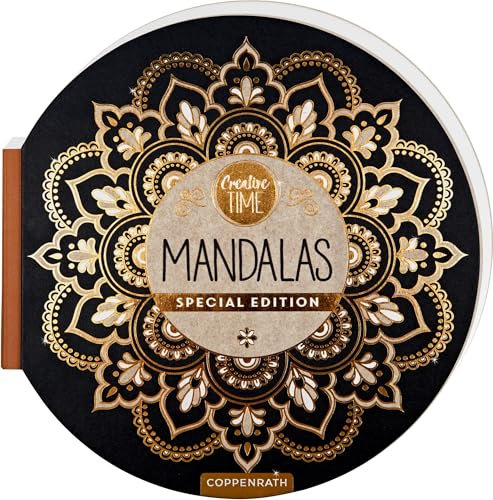 Mandalas: Special Edition (Creative Time): besonderes Malbuch mit runder Form mit über 70 wunderschönen Mandalas und Goldfolie auf dem Cover. Creative Time - Zeit für dich!