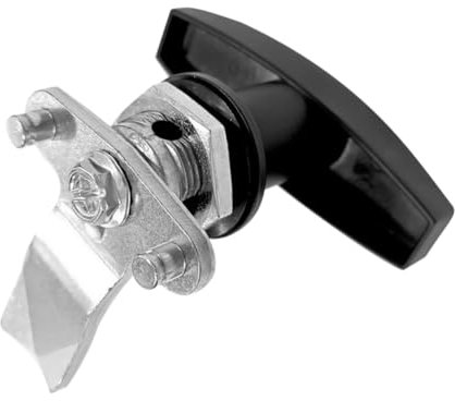 HOLIDYOYO 1 Set t Handle Lock Set Replacement for Shed Door Latch Cabinet Playhouse Chicken Coop Camper Rv