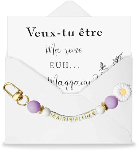 Geschenk für Patentante Anfrage Schlüsselanhänger Patentante Geschenk Danke Du bist meine Patentante, Idee für Taufe, Weihnachten, Kommunion, Geburtstag, Purpur, F