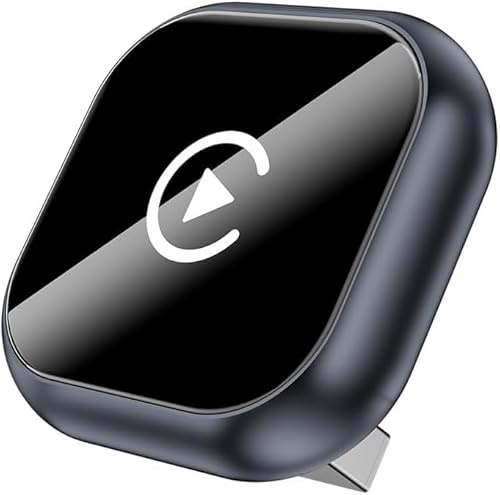 Adaptateur CarPlay sans Fil 2 en 1 pour Renault Espace Grand Espace | Plug & Play Connexion Rapide Bluetooth Accessoires de Voiture,D-Grey