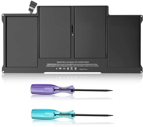 Ersatz Laptop A1466 Akku für MacBook Air 13 inch, 7150 mAh A1466 Akku(2013–2017), Hohe Sicherheit, Inklusive Werkzeug-Set