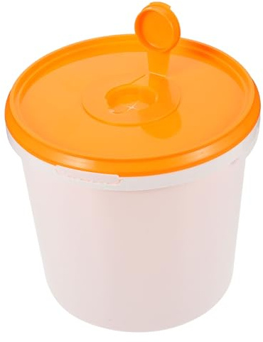 HEALLILY Refillable and Convenient Storage with Easy Pull Dispensing Plastic Wipe Dispenser Bucket Lightweight Wet Wipe Container Suitable for Hotel Room and Car Use