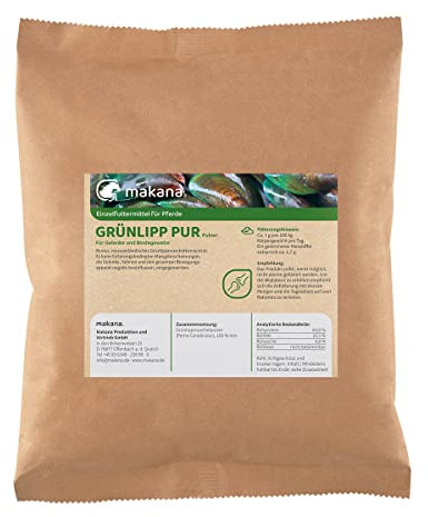 Makana Grünlipp PUR, 100% concentrato di cozze verdi (polvere), sacchetto da 500 g (1 x 0,5 kg)