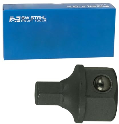 SW-Stahl 36000-IN4 Schraubendreheinsatz - Innensechskant Bit 4 mm | Extra kurzer Inbusbit mit 4 mm Durchmesser - Passend für 36000L - 15 x 15 x 20 mm - Robuster Sechskant-Steckschlüssel